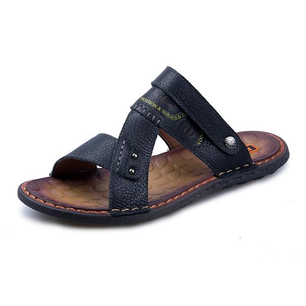 

sandals sandals-men work roman ete summer sandel heren de masculino men for da deportivas genuine sandalet shoes zandalias uomo, Black