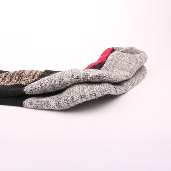 

sports socks sport breathable comfortable elastic winter men women outdoor cycling snowboard hiking thicker warm long, Black