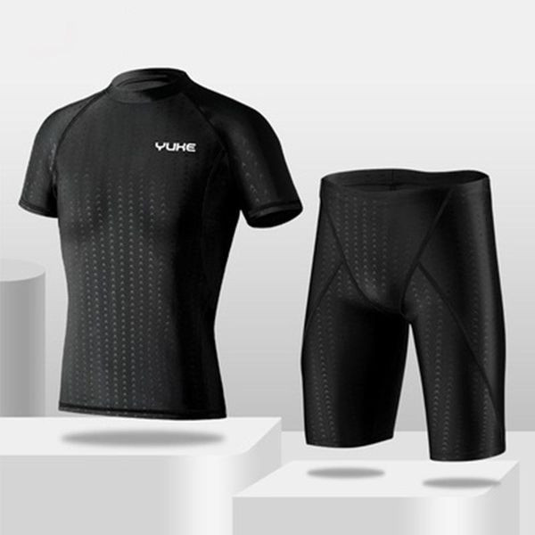 

men's swimwear swimming trunks swimsuit professional suit spring quick-drying boxer three-piece