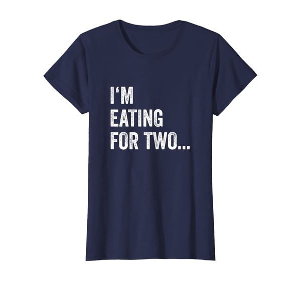 

womens eating for two drinking for three couples shirts | her tee, White;black