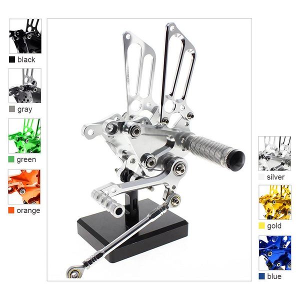 

pedals cnc motorcycle adjustable rearset footrests foot rest pegs pedal for mv agusta f4 / 1000 1998-2009 2008 2007 2006 2005