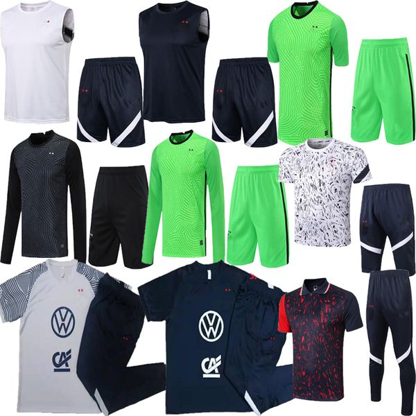 

men 20 21 22 benzema mbappe griezmann polo soccer jersey set 2021 2022 pogba giroud france kante training suit football shirt goalkeeper uni, Black;yellow