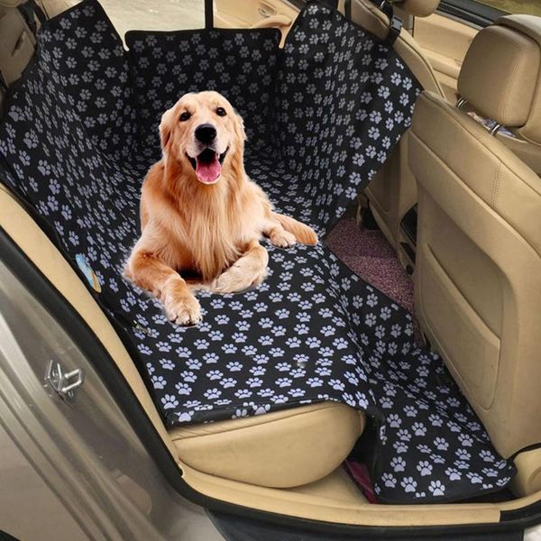 

dog car seat covers travel waterproof footprint back pet suitable for all models cars mat black, coffee