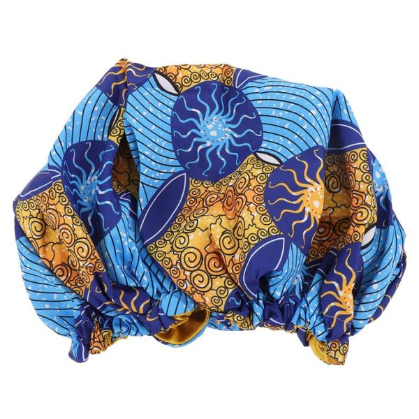 

shower caps double-layer satin sleep night cap sleeping head cover bonnet