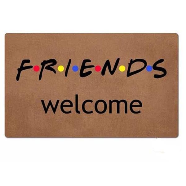 

carpets friends welcome funny entrance custom doormat door mat machine washable rug non slip mats bathroom kitchen decor area