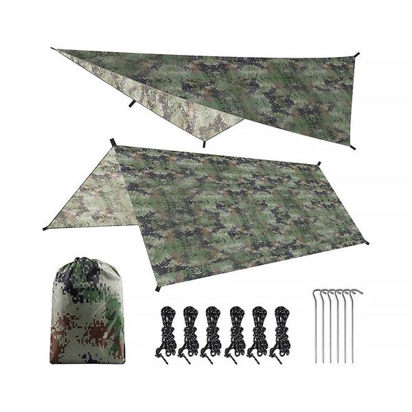 

tourist awning canopy tarp tent shade ultralight garden sunshade waterproof camouflage shelter outdoor camping hammock tents and shelters