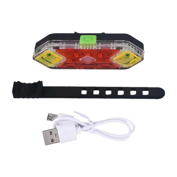 

bike lights 1pc bicycle cycling taillight rainproof charging warning light mountain night riding seatpost mount led lamp lighting