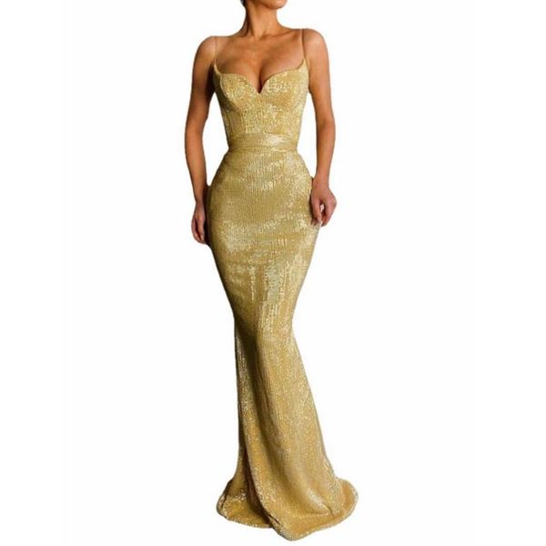 

casual dresses deep v-neck sequins elegant dress women party gold solid color spaghetti strap vestidos ladies club, Black;gray