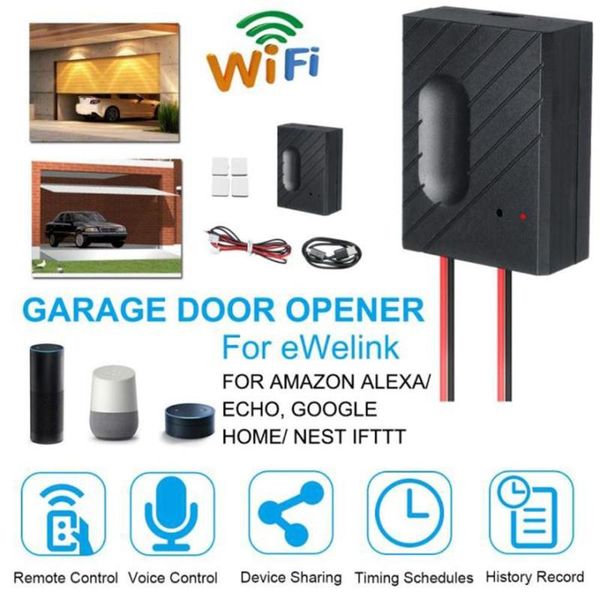 

smart home control phone app wireless garage gate door switch remote opener voice controller