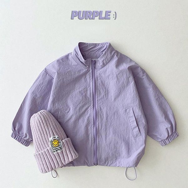 

0-5 years kids girl baby korean colorful 2021 summer sunscreen thin loose long sleeve coat spring jackets children clothing, Blue;gray