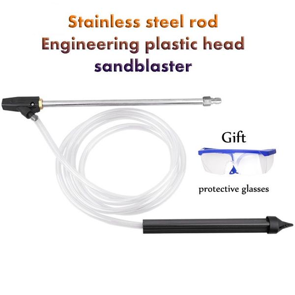 

water gun & snow foam lance high pressure washer sand blaster kit turbo nozzle spear wand 1/4 quick plug blasting