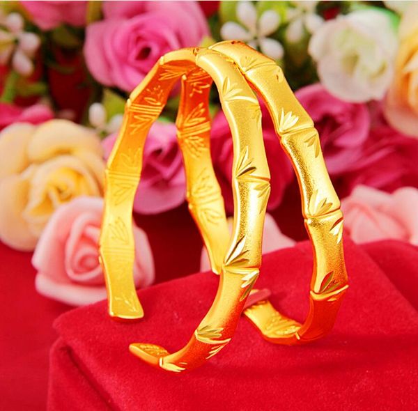 

fresh bamboo bracelet imitation gold jewelry for women, Golden;silver