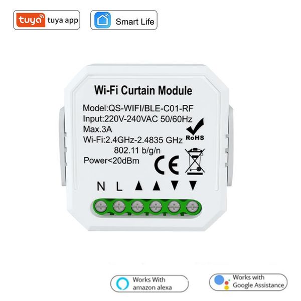 

smart home control tuya life wifi blind curtain switch with remote for electric roller shutter works google alexa