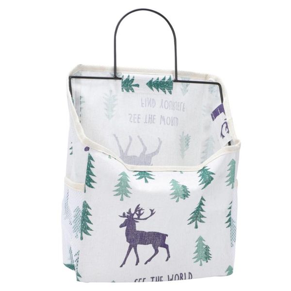 

storage boxes & bins 1pc cloth art hanging bag student dormitory bathroom wall-mounted