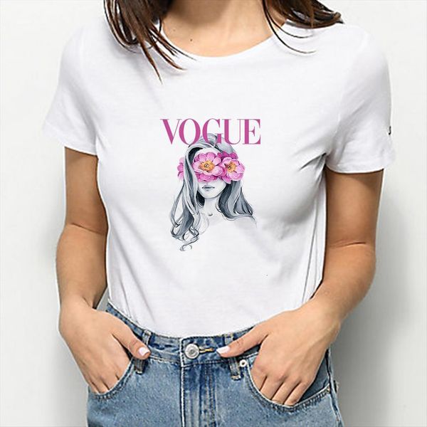 

harajuku watercolor butterfly girl printed womens t shirts vogue style clothes female loose hip hop oversize, White