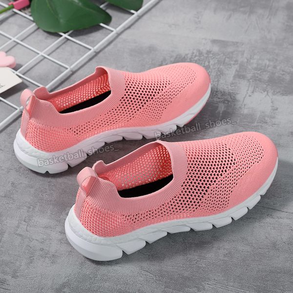 

summer womens casuals shoes meshs breathables shoe fashions soft bottom woman sports sneakers large size 41q, Black