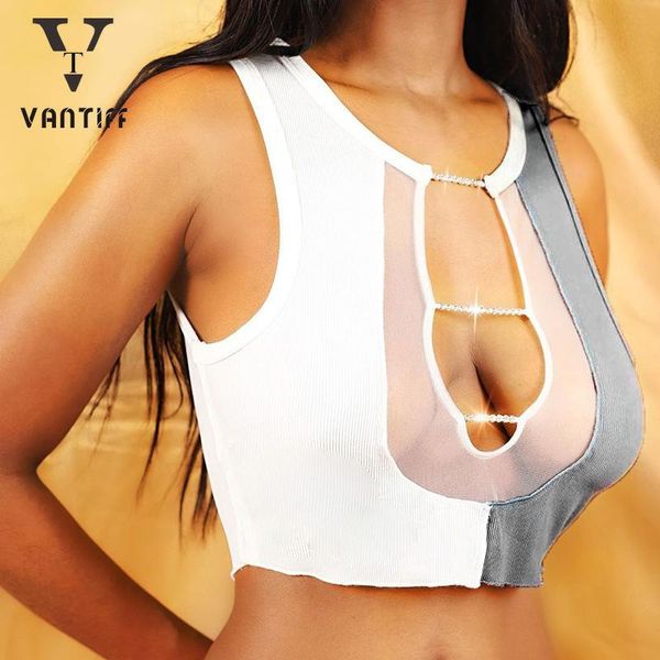 

y2k crop tank women fashion bodycon shirt female streetwear boho slim short vest for women's tanks & camis, White