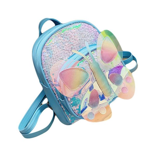

school bags fashion children bag lightweight sparkle butterfly sequin backpack toddler kids waterproof travel daypack