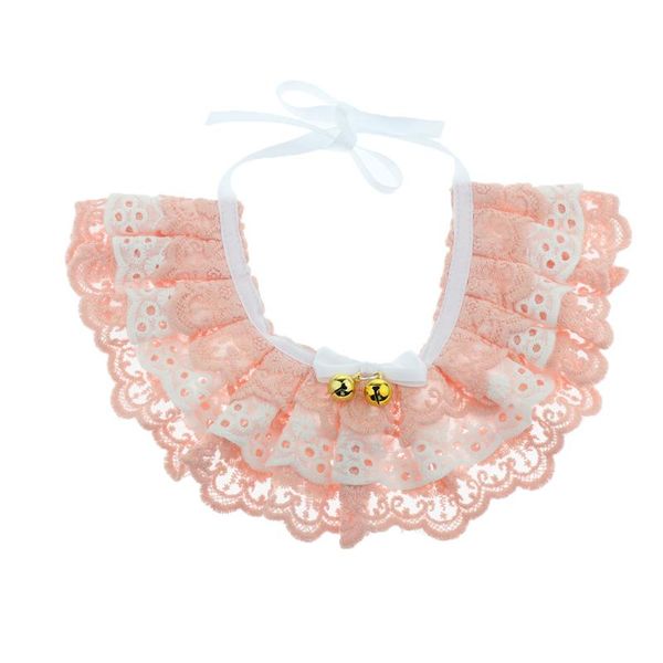 

cat collars & leads adjustable pet dog bandana collar neckerchief scarf with lace, six color available