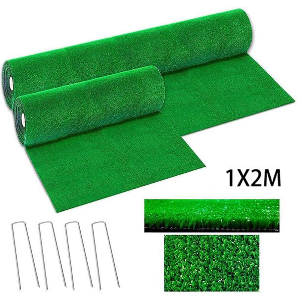 

decorative flowers & wreaths green artificial grass floor mat synthetic landscape lawn garden carpet simulation turf plastic fake