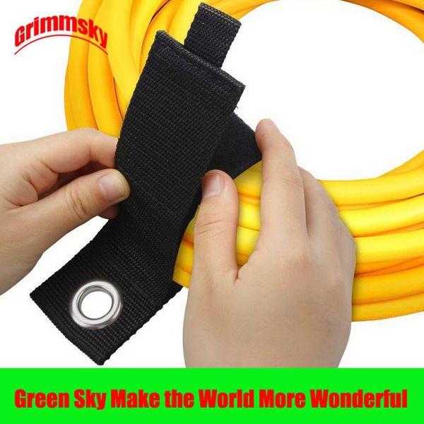 

storage bags 5pcs/lot s/m/l/xl size heavy duty extension cord cable hose holder organizer hook loop straps