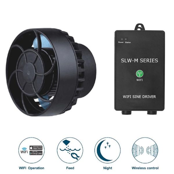

air pumps & accessories jebao slw-m series flow pump with wifi wave maker for coral reef marine aquarium fish tank