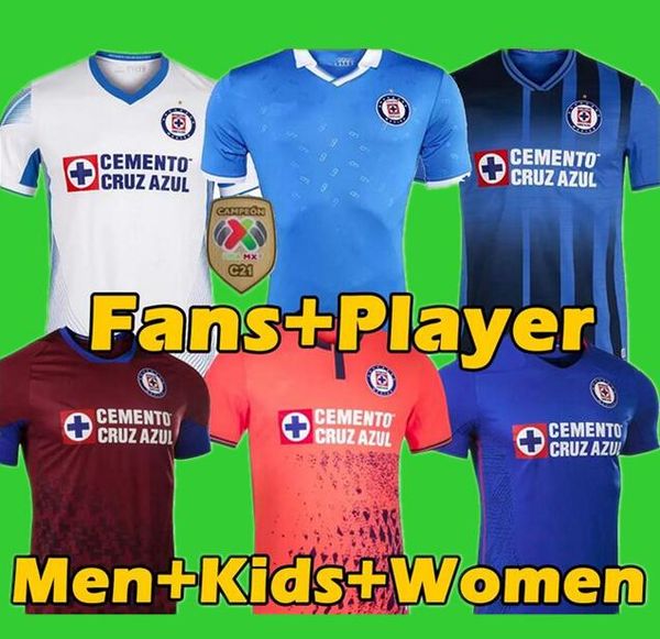 

21/22 liga mx cruz azul campeones soccer jersey retro fans player version special commemorative edition futbol camiseta de fÃºtbol 2021 2022, Black;yellow