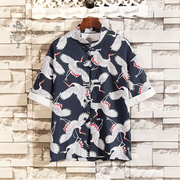 

kimono men short-sleeved t-shirts embroidered japan harajuku short youth trouser asian yukata haori cardigan japanese costumes ethnic clothi, Red