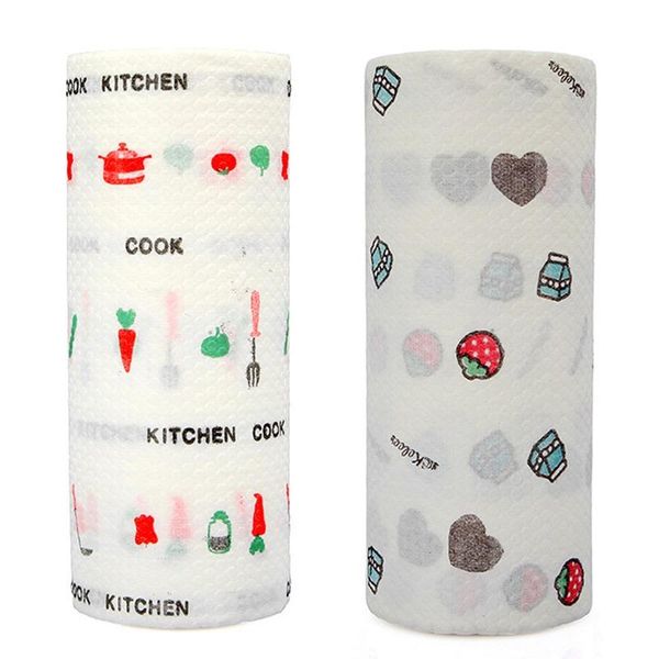 

disposable table covers thickened dishcloth kitchen non-woven wet and dry household wipes