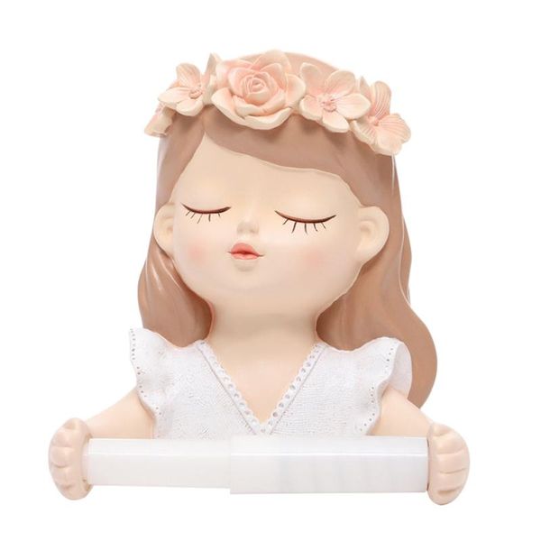 

toilet paper holders 1pc decorative holder roll rack girl shaped shelf
