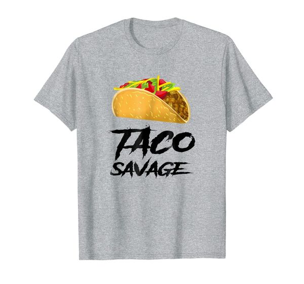 

taco savage funny novelty joke kids boys men shirt gift, White;black