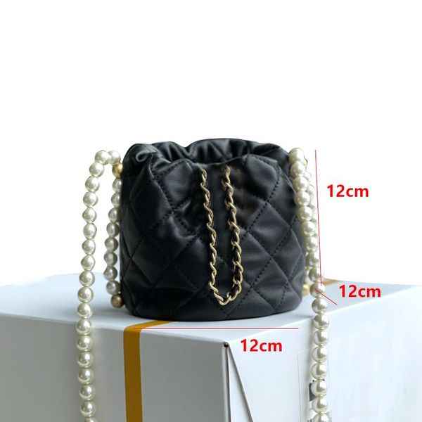 

evening bags french women's leather bag, korean bucket multi-functional one shoulder cross sheepskin, with box