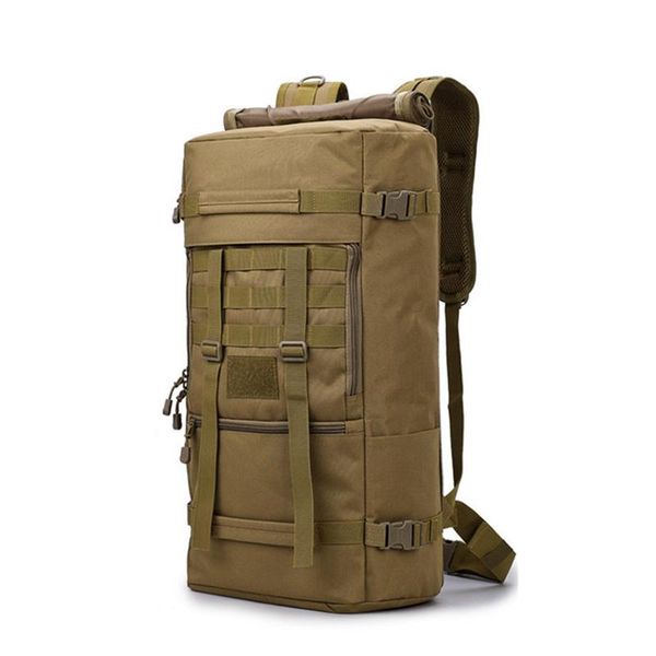 

outdoor sports bag 50l large capacity tactical backpack waterproof army military assault hiking trekking hunting camping bags