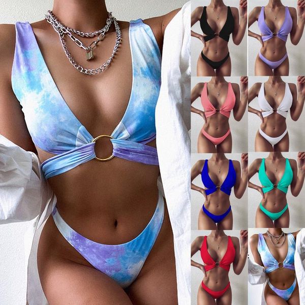 

women's swimwear 2021 women high waist bikini swimsuit female bandeau thong brazilian biquini set bathing suit bather gifts, White;black