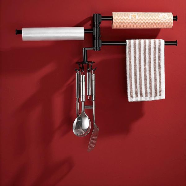 

bath accessory set 1/2/3 layers stainless steel towel rack rotating tower bar wall mounted holder shower hook for bathroom organizer hardwar