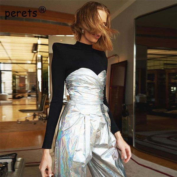 

women's pants & capris reflective ankle-length high waist solid color cool trousers 2021 fashion trendy casual women clothes wholesale, Black;white
