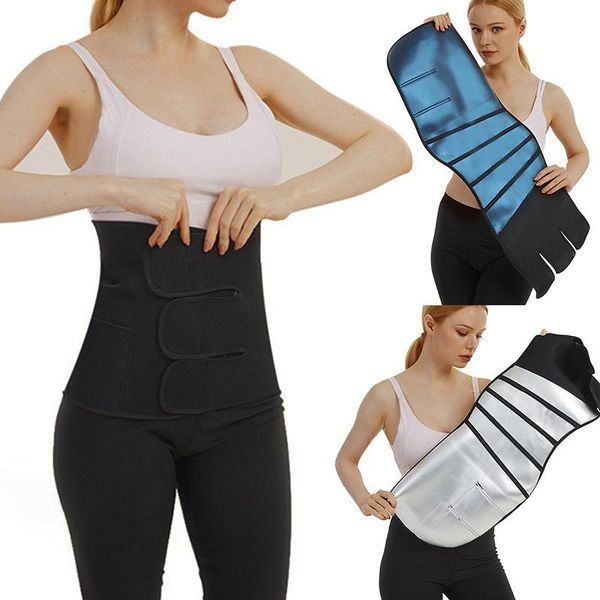 

women's shapers wenyujh waist support belt strong back brace corset trainer sweat slimming for sports pain relief, Black;white