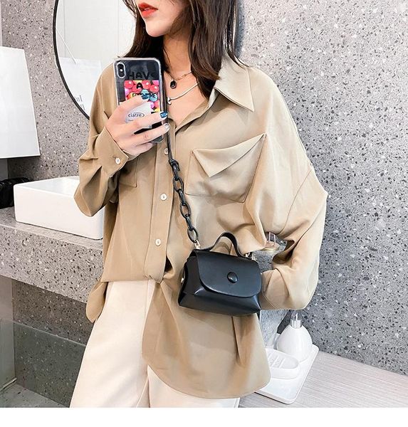 

coin purse simple solid color handbags shoulder messenger bags cross body