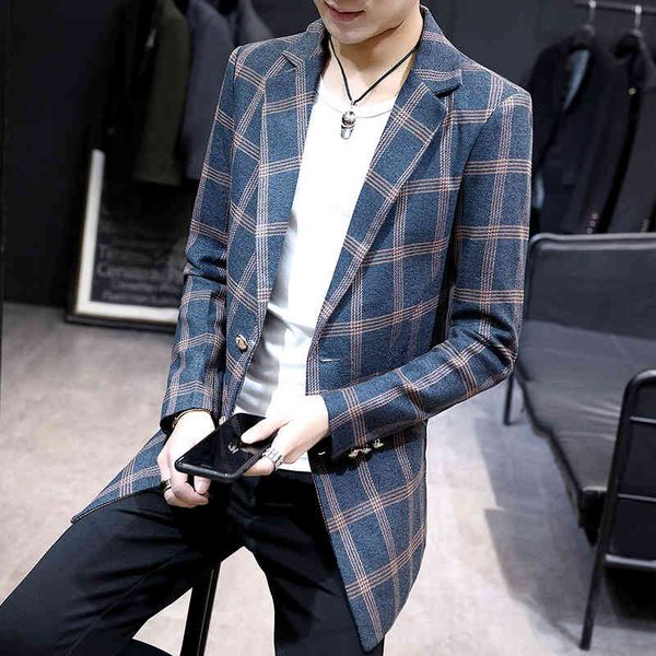 

men's suits & blazers suit jacket long spring casual style , young superior fashion, hong kong style, men's clothes y1um, White;black