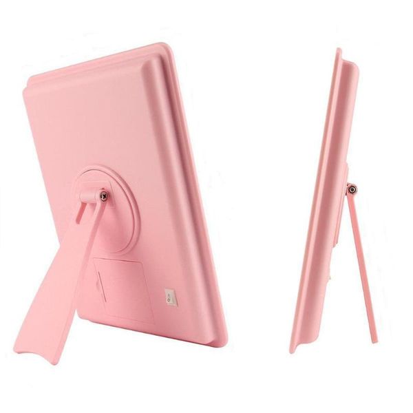 

exquisite led makeup mirror portable folding vanity stent cosmetic beauty tool with light compact mirrors