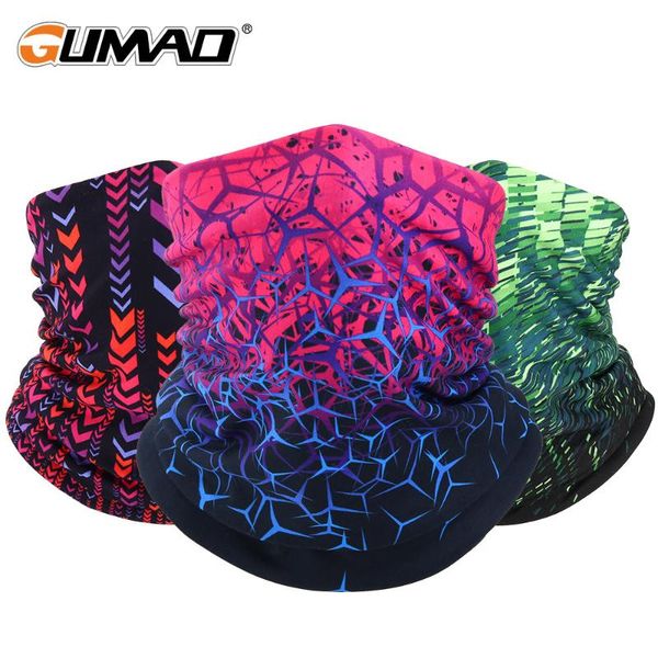 

face ski print neck cover gaiter winter bandana cycling fleece thermal women tube scarf hiking warmer red mask bicycle cold men caps & masks, Black