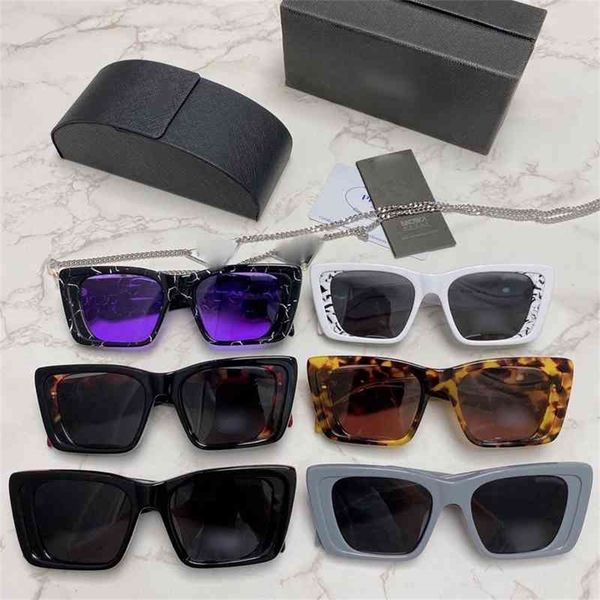 

75% off online shop family new sunglasses women's net red same personalized irregular plate sunglasses pr08ys, White;black