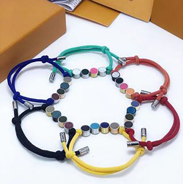 

handmade charm bracelets fashion bracelet for man women jewelry letter pattern adjustable designers jewelry 5 colors, Golden;silver