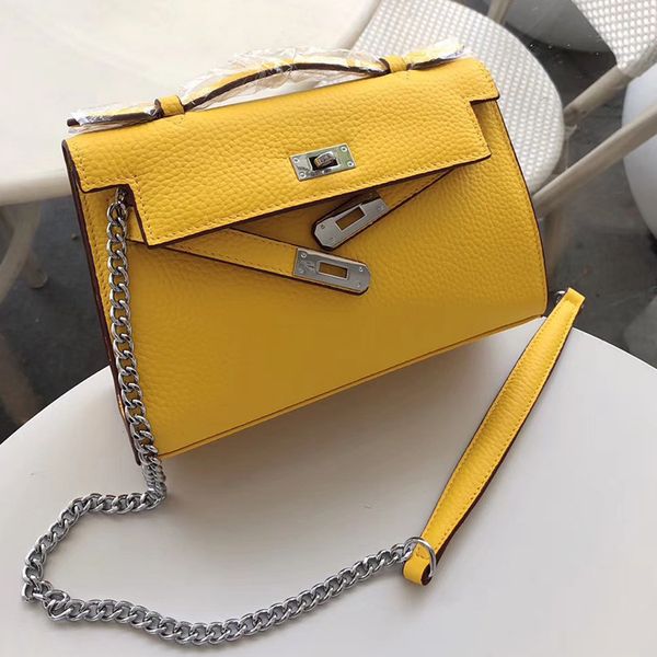 

75% off luxury handbag star's same 2021 summer new leather lychee kaili head layer cowhide one shoulder cross carry bag girl i856