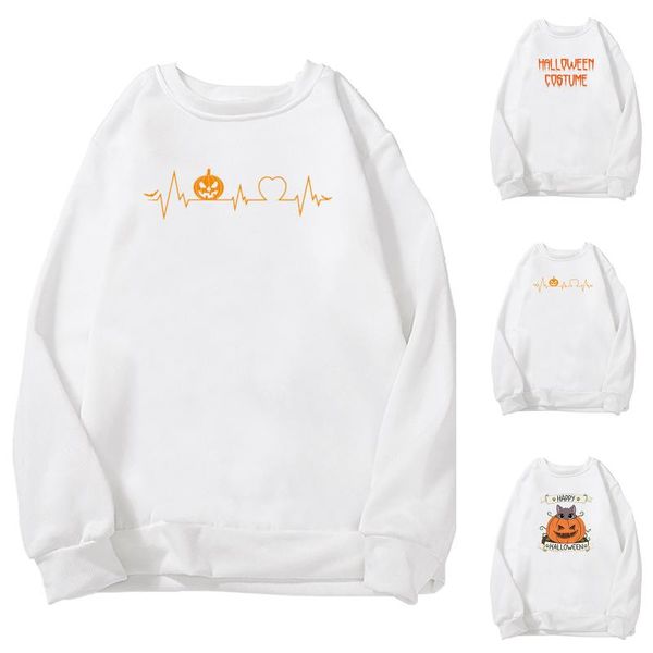 

Women's Hoodies & Sweatshirts Halloween Casual Women Long Sleeve Printed Ladies Autumn And Winter Plus Size Tops Sudadera Mujer Bluza Damska, Black