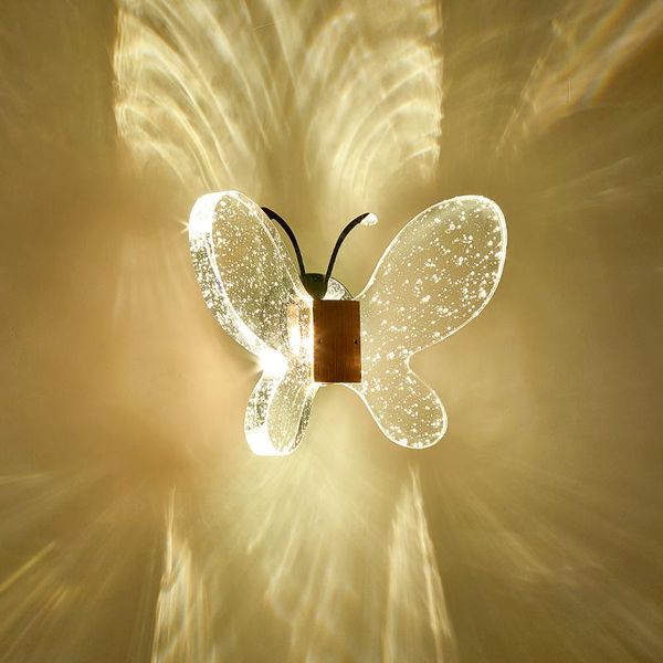 

wall lamps bedside led lamp bathroom mirror lights aisle modern living room bedroom crystal light creative staircase lighting