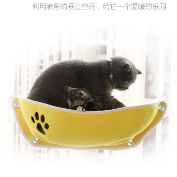 

boat cat platform felt nest climbing frame car suction cup wall pet balcony beds & furniture