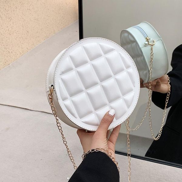 

evening bags korean bag luxuy brand pu leather shoulder white gold chain handbag for women designer crossbody office lady tote purse