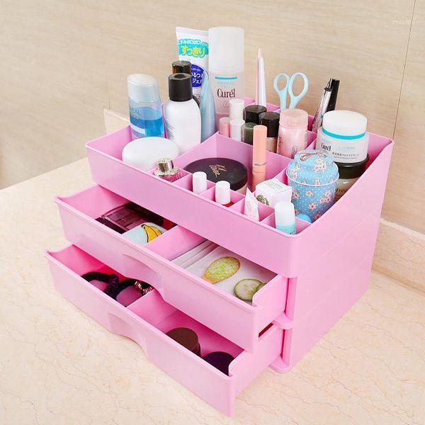 

storage bottles & jars drawer type large cosmetics casket deskcashier jewelry grooming plastic box lastic case for bead rings display or