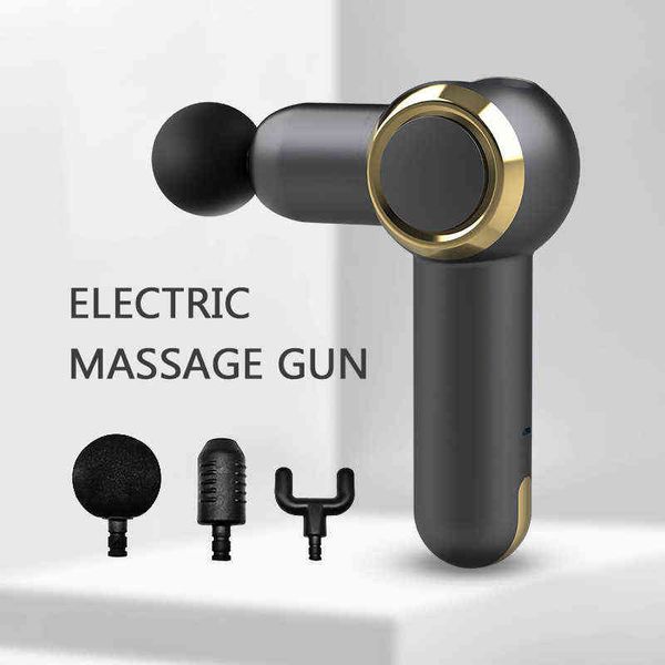 Fascia Massage Gun Muscle Denaro Del Denaro Percussive Tissue Deep Pieghevole Collo del corpo Vibratore Shaping Dynamic Therapy Massager H1224